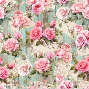 Corrido Rosas Vintage IG 0.55cmX1.50mt