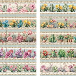Cactos e Suculentas IG 0.55cmX1.50mt