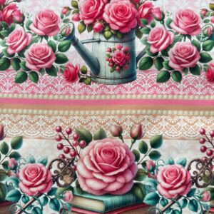 Roses Pink IG 0.55cmX1.50mt