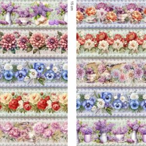 Flores Sortidas IG 0.55cmX1.50mt