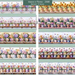 Vasos e Flores IG 0.55cnX1.50mt
