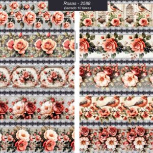 Rosas Antigas IG 0.55cmX1.50mt