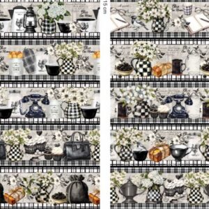 Black and White IG 0.55cmX1.50mt