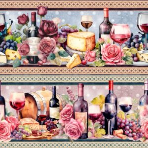 Rosas e Vinhos PX 0.55cmX1.50mt