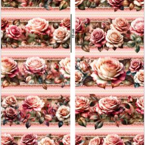 Flores Rosas IG 0.55cmX1.70mt